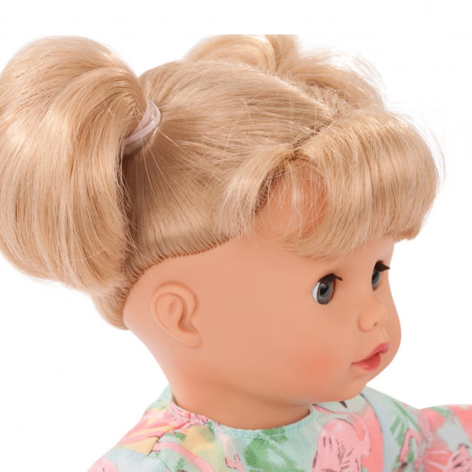 Кукла Маффин блондинка в кофточке с фламинго, 33 см.  